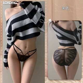 Sexy underwear, sexy women's open underwear, flirting, large size thong, passionate women's suit, black, one size fits all, recommended 80-120jin jin equals 0.5 kg