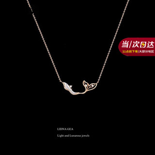 Cindy kelly light luxury niche silver necklace, versatile, heart-shaped clavicle chain, high-end, birthday and new year gifts for girls and girlfriends, rose gold, practical and high-end for wives and girlfriends