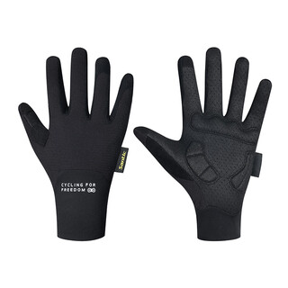 Santic santic spring and autumn cycling long finger gloves bicycle shock absorbing full finger gloves cycling equipment mooney mooney_black s