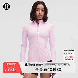 Lululemon丨define women's sports jacket*nulu wicking lw4cafs soft gauze powder s/6