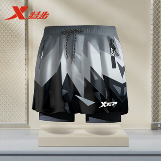 Xtep swimming trunks men's new anti-embarrassing swimming trunks, swimming cap, swimming goggles three-piece set equipment hot spring swimsuit for boys tb43206 single pair of swimming trunks 2xl (height 165-175cm, weight 65-75kg)