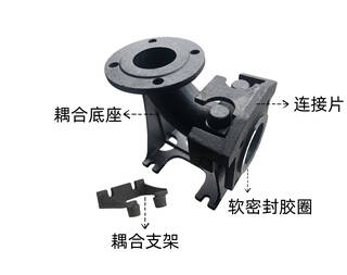 Submersible pump sewage pump accessories automatic coupling device sewage pool coupler basement sewage special coupler national standard dn50