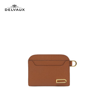 Delvaux official flagship store delvaux vagabond series classic card holder caramel color
