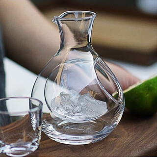 Meikejie crystal glass wine cooler home ice wine jug creative decanter rat house wine divider sake jug hamster wine divider medium white heart