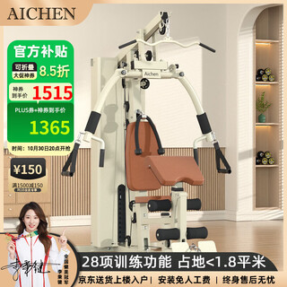Aichen (aichen) fitness equipment multi-function all-in-one home comprehensive trainer feiniao single station indoor strength exercise equipment milky latte single station/upstairs package installation