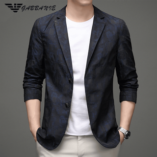 Falamone autumn thin armani casual suit men's new casual men's single jacket small suit blue m 170