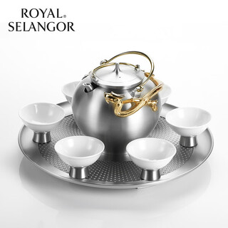 Tigorofei royal selangor dragon dance nine-day wine set 8-piece malaysian handmade tin products mall same wine set dragon dance nine-day wine set 015238e