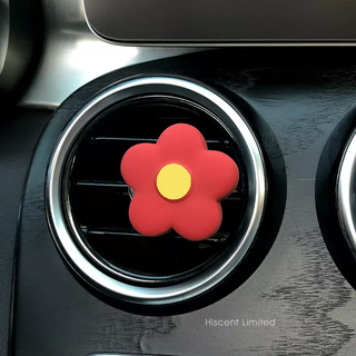 Yusenyi 2025 scrawled puppy car aromatherapy car air conditioning vent decoration perfume expansion stone girls new car gift little red flower