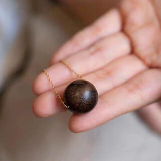 Century-old fenxiang natural original agarwood transfer bead pendant women's xiangyun clavicle chain sleep aid jewelry couple gift without inlaid agarwood beads 12mm + clavicle necklace