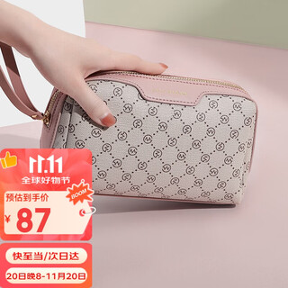 Golf (golf) clutch bag, women's bag, large capacity clutch bag, printed long coin purse, card bag, women's multi-function mobile phone bag