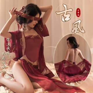 Jiyu qqny sexy lingerie female dog sm shameful large-scale sexy intercourse robe pure lust seduction naked sexy pajamas women beauty hanfu pure lust succubus beauty strips off the whole body bed date three-point fully leaking underwear average size 80-140jin jin is equal to 0.5 kg sexy date inner clothes convenient for husband to eat sm master slave