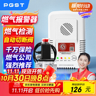 Pgst gas alarm automatic shut-off valve gas leak alarm natural gas alarm with automatic shut-off valve
