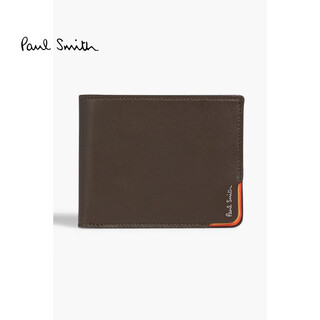 Paul smith light luxury men's leather wallet dark brown onesize