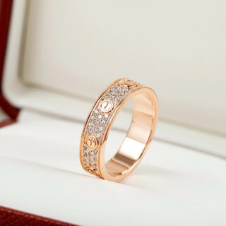 Maiyong's fashionable men's and women's 18k gold wide and narrow version six-diamond and eight-diamond diamond rings starry sky couple rings light luxury lao fengxiang's same narrow version k gold single diamond ring lao fengxiang's same style us size 7 and country code 14-15