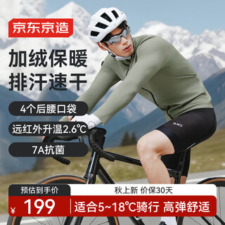 Made in tokyo, rc500 cycling jersey for men, long-sleeved autumn and winter plus velvet, warm and windproof cycling equipment jacket l