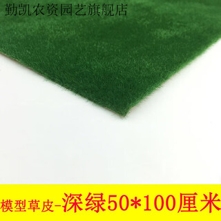 Runhuanian sand table model turf building model material diy handmade sand table lawn outdoor grass powder turf paper dark green 50*100cm1 sheet