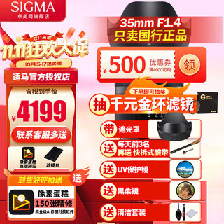 Sigma art 35mm f1.4 dg dn full-frame mirrorless lens large aperture fixed focus lens portrait street photography night scene sony e-mount official standard (comes with main image accessories)