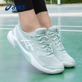 Asics tennis shoes women's new gel-dedicate 8 competition training shoes comfortable breathable sports shoes for women green/white 39.5