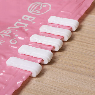 He jiagong compression bag sealing clip, vacuum compression bag storage bag, universal sealing clip, sealing painting, scribe seal, 5 pack (universal for vacuum compression bags)