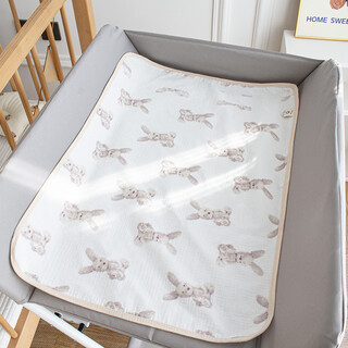 Special diaper pad, baby care table cotton pad, baby convenient diaper pad, child washable diaper pad, diaper pad--white rabbit, other 50*70cm