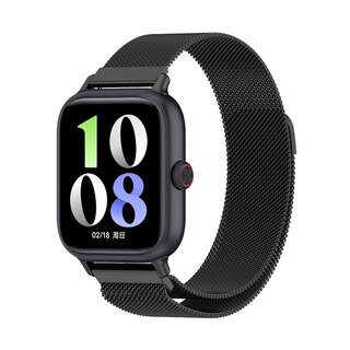 Noci is suitable for vivowatchgt strap vivogt2 watch milan magnetic replacement with mobile phone dust plug milan magnetic strap black suitable for vivo watch gt+ silver connector