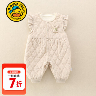 G.DUCKKIDS小黄鸭童装背带裤婴儿套装秋冬女宝宝加绒打底衫保暖女童衣服冬季 背带裤 90 建议1~2岁【 80-90cm】cm