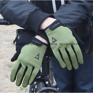 Giant cycling gloves windproof and warm full finger cycling gloves touch screen men's and women's spring, autumn and winter equipment, forest green, giant rush mark autumn and winter s