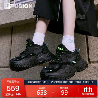 Fila fusion fila trendy brand women's shoes women's sports shoes 2025 hard candy shoes thick sole dad shoes for women