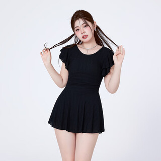 Agliondy one-piece swimsuit for women 2025 new high-end large size fat girl conservatively covers the flesh and looks slim skirt style fat mm