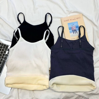 Ultraman thermal vest women's 2025 new winter velvet thickened padded underwear suspenders coldproof bottoming top for outerwear black + gray thickened bottoming for outerwear 60 m (recommended -85jin jin is equal to 0.5kg)