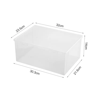 Yusenyi thickened shoe box clamshell shoe storage folding storage box simple transparent shoe cabinet plastic shoe rack space-saving artifact 1 pack (transparent visible and can be stacked for storage)
