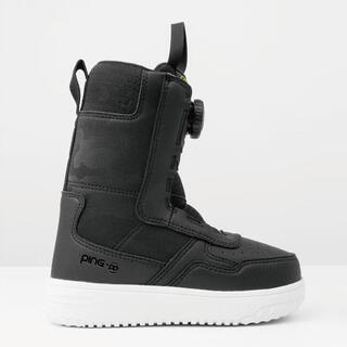 Luckyboo儿童单板滑雪鞋滑雪防水舒适温暖防滑鞋户外运动滑雪 PP雪鞋--快穿黑色 16cm 27码(内长cm)