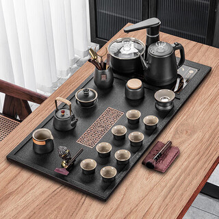 Yuanhe tea set set for home living room complete set of high-end fully automatic water supply integrated tea making table tea tray kettle