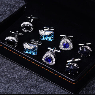 Lieshang french shirt cufflinks men's cufflinks wedding host groom groomsman business gift boyfriend christmas a02 cufflinks 4 pairs set
