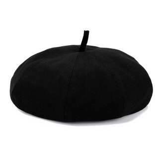 Old man's hat men's thin style old man's woolen beret middle-aged and elderly father's painter's hat cloth hat octagonal hat black_autumn and winter woolen m (58-59cm) one size