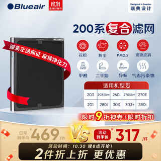 Blueair air purifier filter element ngb composite filter suitable for 270e/303/303+ accessories
