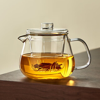 Xin shangming teapot glass teapot tea water separation high temperature resistant teapot black tea ceremony cup kung fu teapot tea set tea drinking pot 550ml