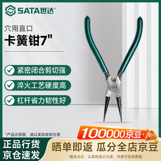 Sata 72004 straight-mouth circlip pliers for holes 7 7 inches