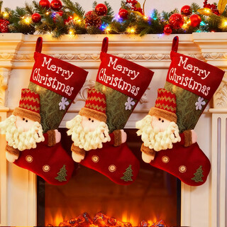 Extreme space christmas socks large christmas ornaments gift bag christmas tree ornaments apple bag christmas eve candy bag