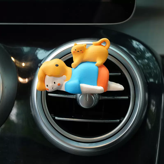 Yusenyi unicorn su healing car aromatherapy car perfume car air conditioning vent decoration car decoration ornaments for boys and girls lying down happy air vent aromatherapy free perfume 1g