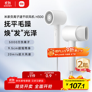 Mijia xiaomi hair dryer quick-drying hair dryer negative ion hair care h300 recommended gift for girlfriend birthday gift home student dormitory