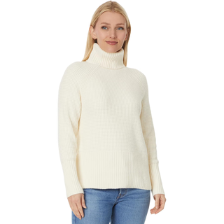 L.l.bean women's sweater warm, breathable, thickened, soft, autumn and winter daily knitted simple cream one size |