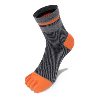 Tfo event-grade five-finger outdoor socks, non-slip and wear-resistant hiking and mountaineering socks, sports socks 2202418, men's dark gray
