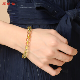 Istone citrine bracelet crystal bracelet 8mm new chinese style birthday gift for girlfriend