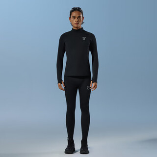 Macondo original single product men's running fleece base suit 5th generation top black pants black 3xl