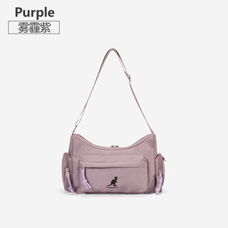 Kangol women's bag shoulder bag new cross-body large-capacity commuter bag fashionable and versatile armpit hobo tote bag misty purple