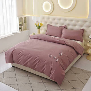 Ying huan waterproof quilt cover, anti-peeing for babies and the elderly, breathable, machine washable quilt cover, anti-pet sticky quilt core, bed sheet set, bean paste 90x200cm waterproof quilt cover