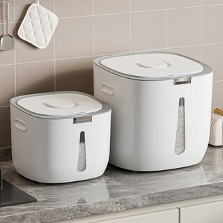 Jiedu rice bucket household 2025 new insect-proof and moisture-proof sealed food-grade flour large-capacity rice storage storage tank
