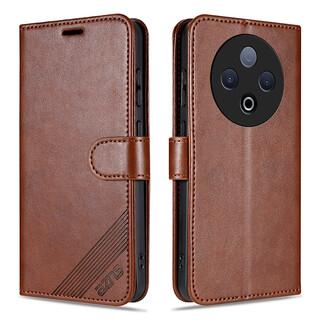 Yazunshi vivo y500 5g mobile phone case clamshell vivo y500 5g leather case protective cover anti-fall all-inclusive men and women brown vivo y500 5g