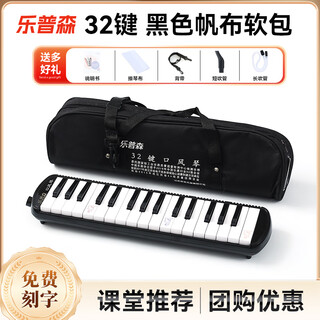 Yuepusen mouth organ 37 keys 32 keys primary school students classroom special junior high school students professional performance level wind organ instrument children 32 keys black set of wind pipe set